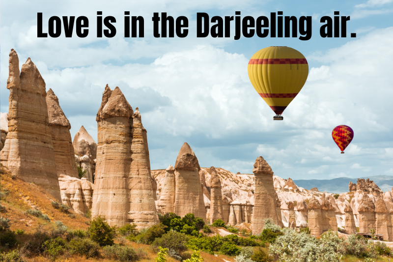 Love is in the Darjeeling air.