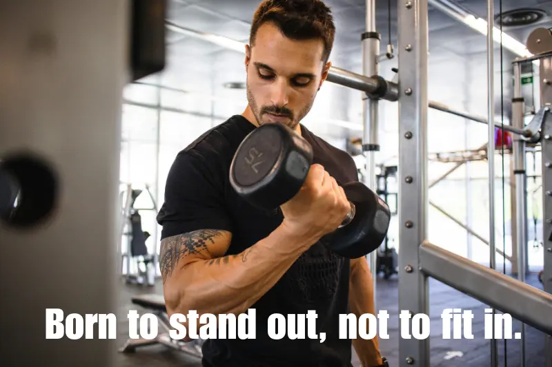 born to stand out, not to fit in. 