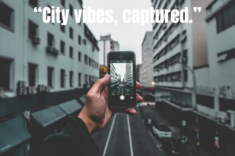 “city vibes, captured.”
