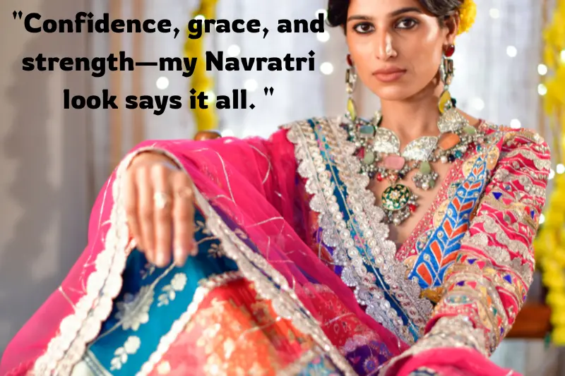 confidence, grace, and strength—my navratri look says it all.