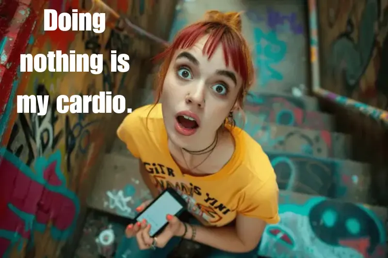 doing nothing is my cardio. 