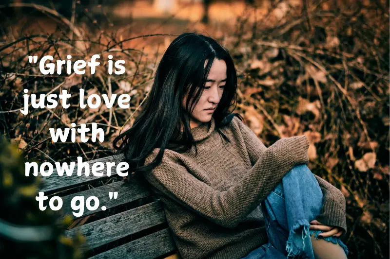 grief is just love with nowhere to go.