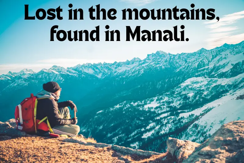 lost in the mountains, found in manali. ️ 