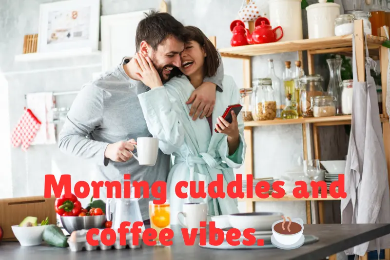 morning cuddles and coffee vibes.  