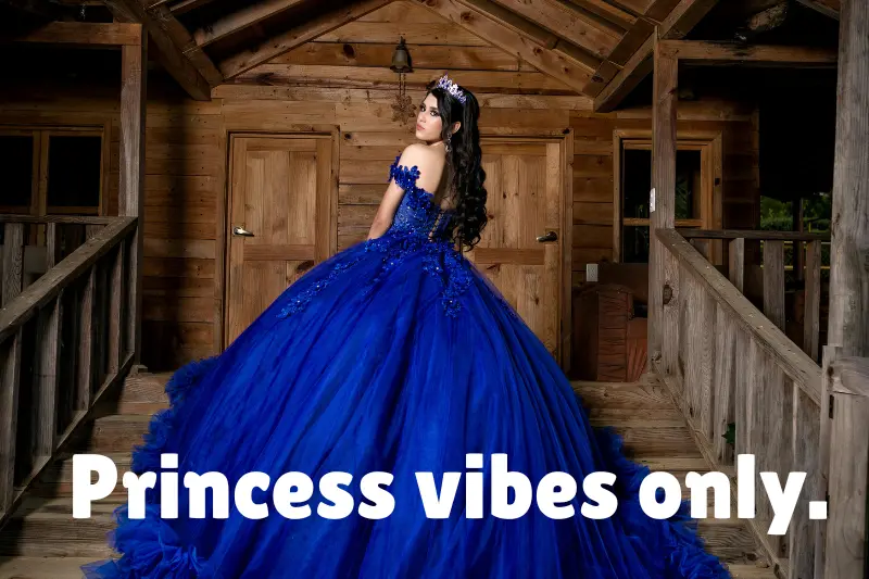 princess vibes only. 