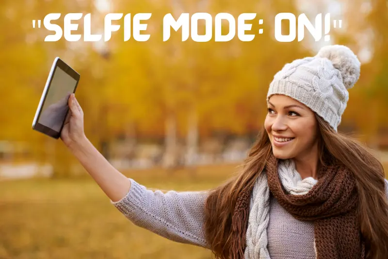 selfie mode on! 