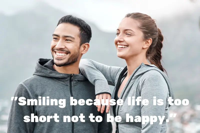 smiling because life is too short not to be happy. 