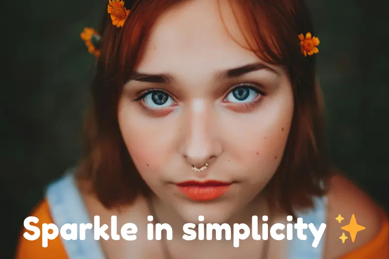 sparkle in simplicity  