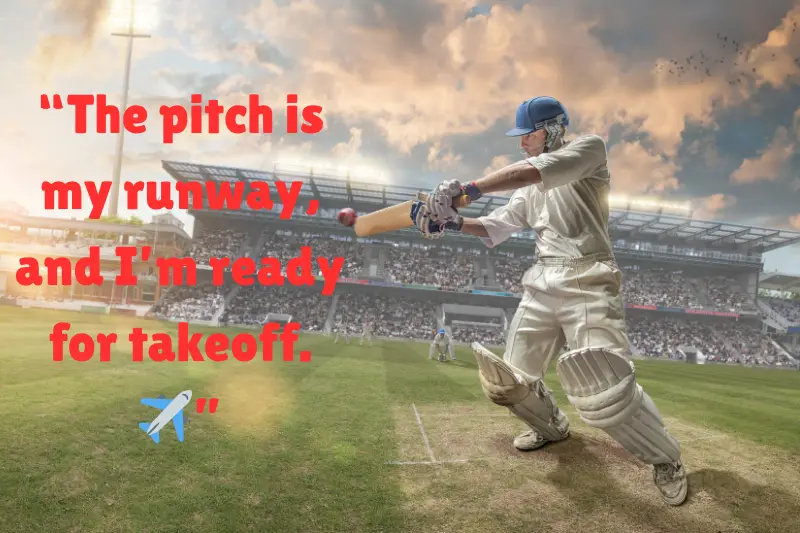 “the pitch is my runway, and i’m ready for takeoff. ”