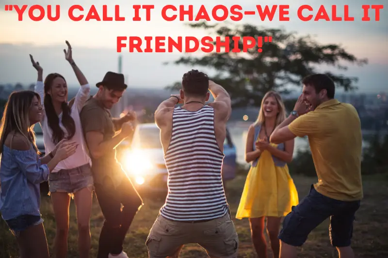 you call it chaos—we call it friendship!