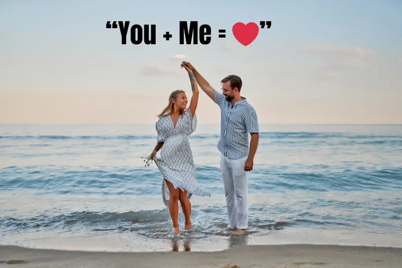 “you + me = ”